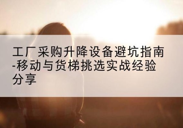 乐清移动式升降机怎么选-工厂采购升降设备避坑指南-移动与货梯挑选实战经验分享